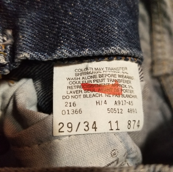 Vintage Deadstock Levi's Jeans Men 29×34 - Picture 6 of 8